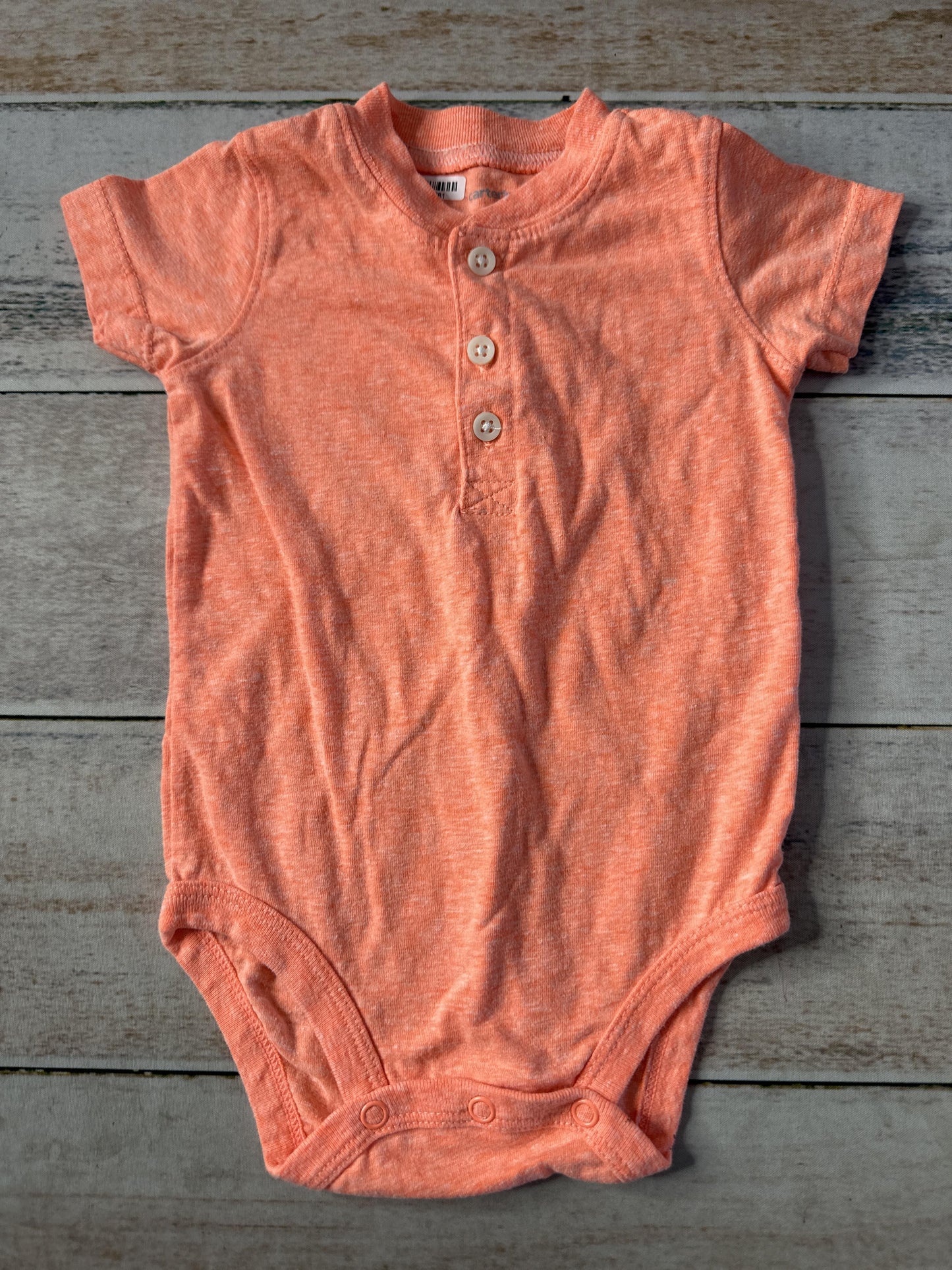 Carters Girls orange Onesie Size: 12 months orange