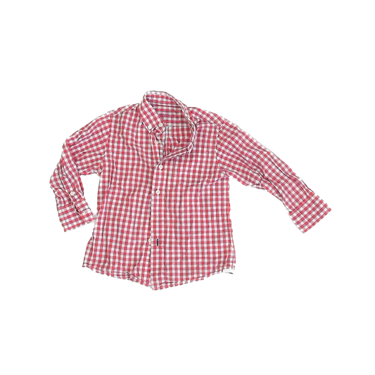Crewcuts Boys Orange Button Down Long Sleeve Size: 3T Orange