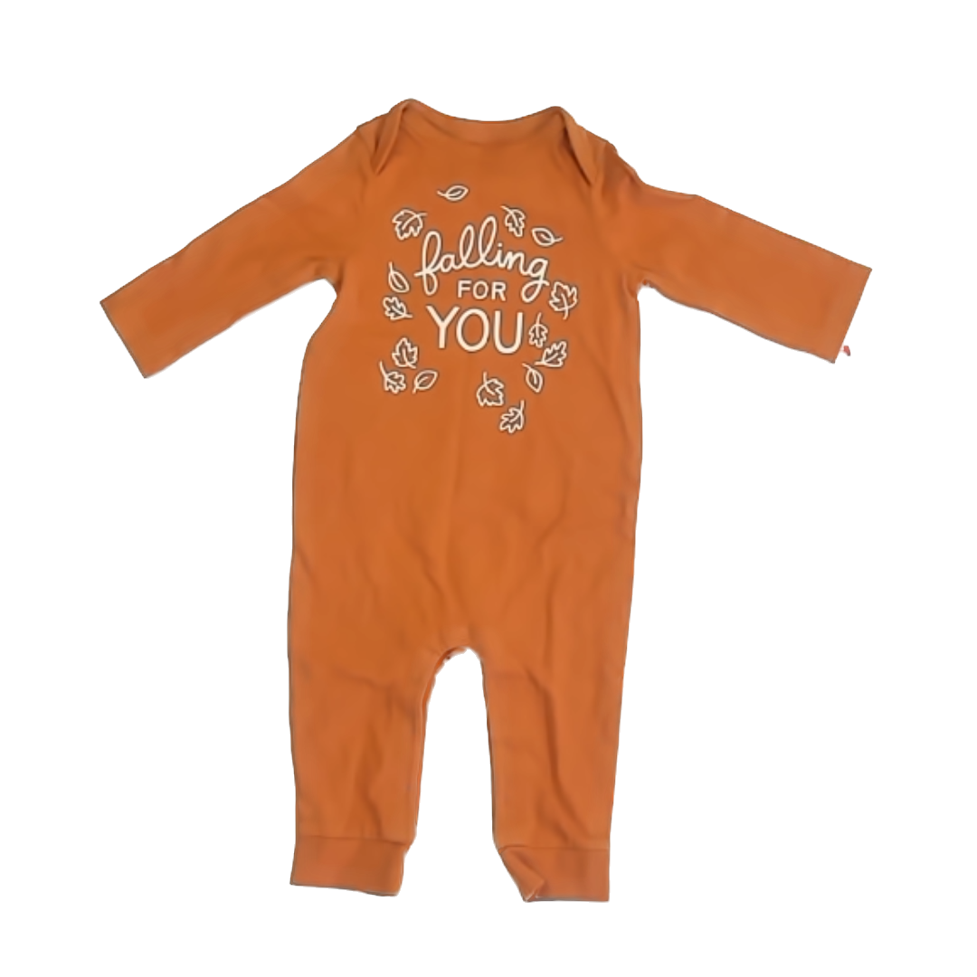 Cat & Jack Girls Orange Long Sleeve Outfit Size: 3-6 Months Orange