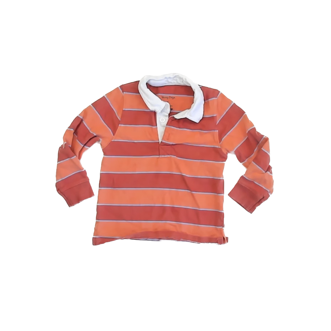 Young Days Boys Orange Rugby Shirt Size: 2T Orange