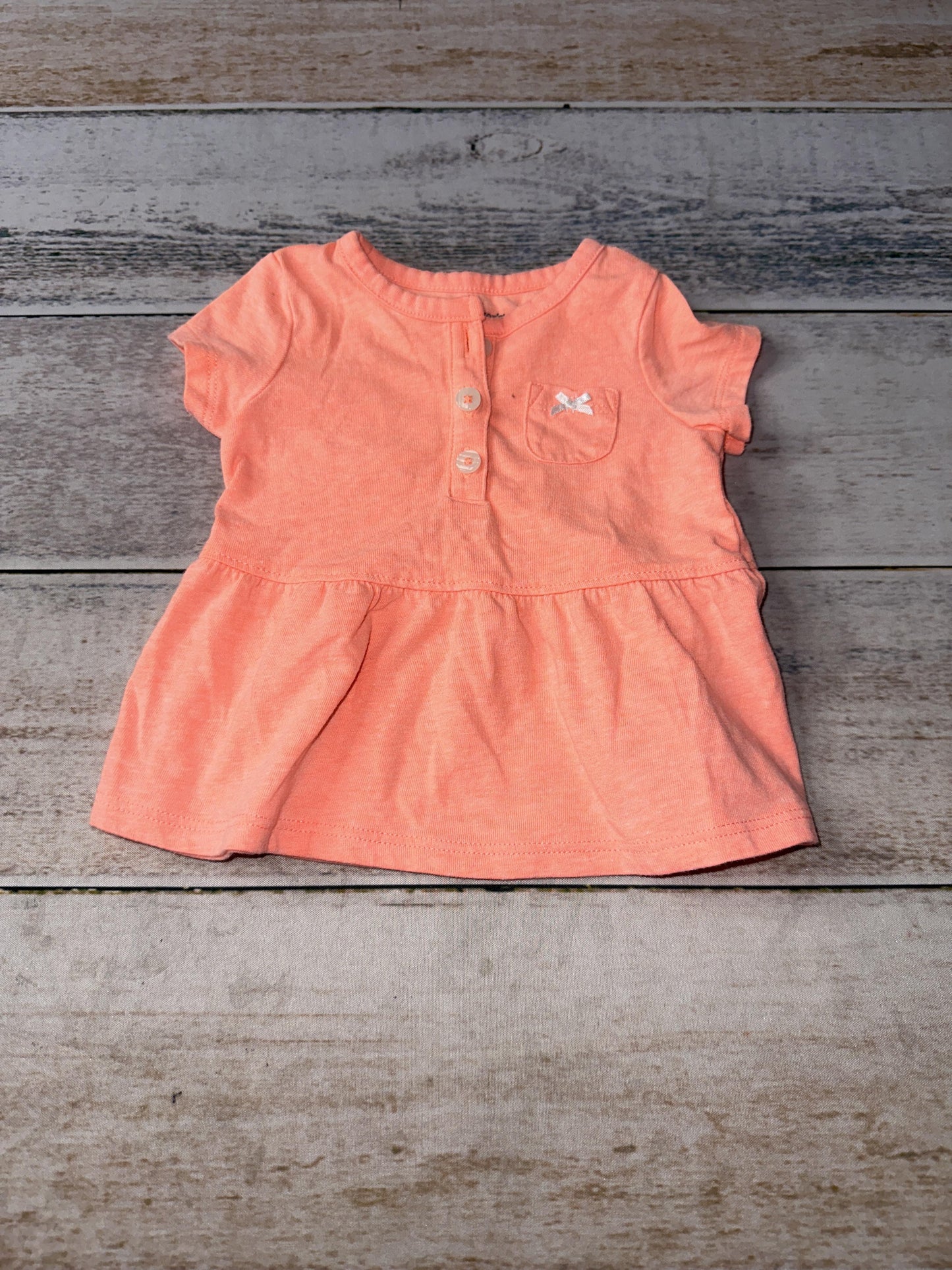 Carters Girls orange Dress Size: 3 months orange
