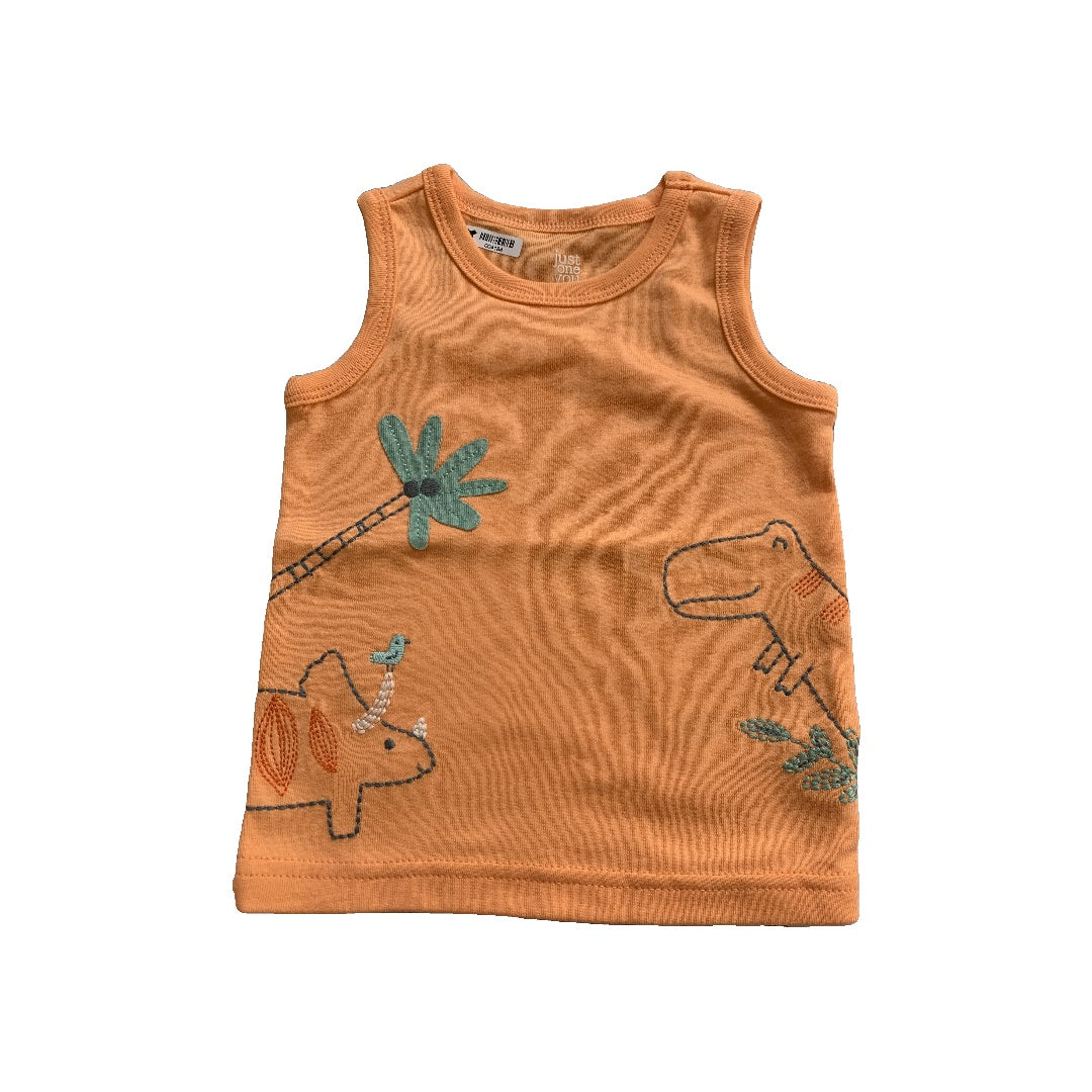 Just Born Boys orange Tank Top Size: 9 months orange