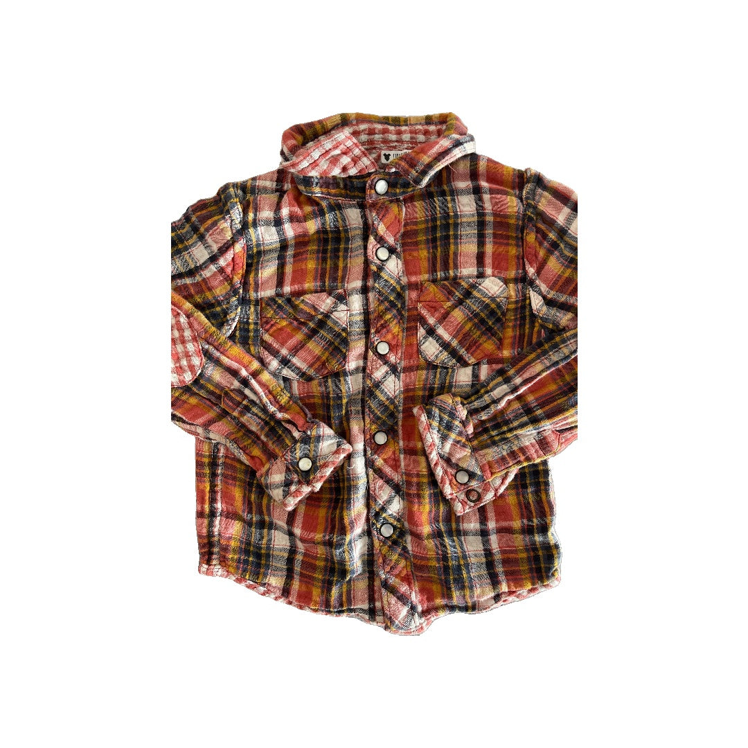 Cat & Jack Boys orange Button Down Short Sleeve Size: 3T orange