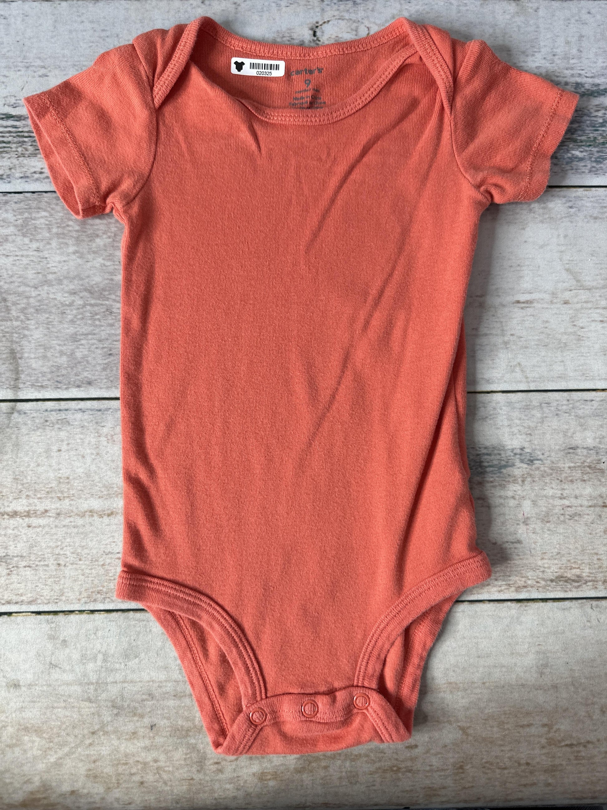 Carters Unisex orange Onesie Size: 9 months orange