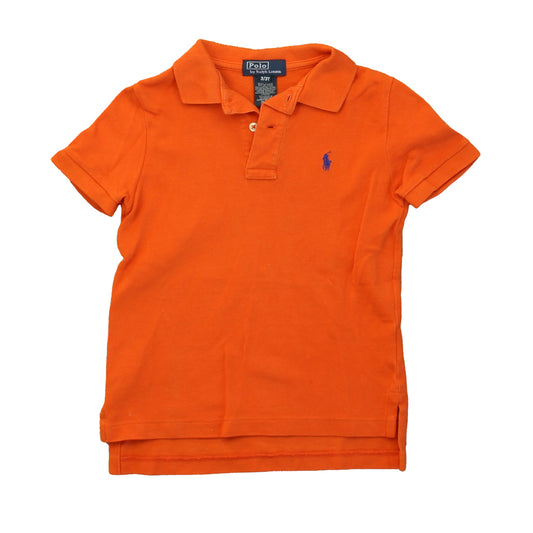 Ralph Lauren Boys Orange Polo Shirt Size: 3T