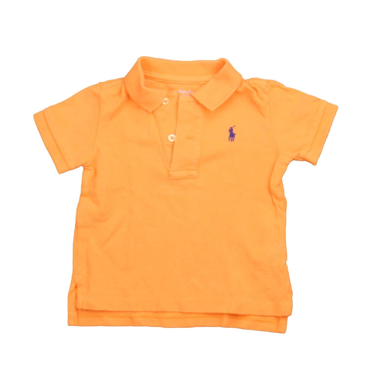 Ralph Lauren Boys Orange Polo Shirt Size: 9 Months Orange