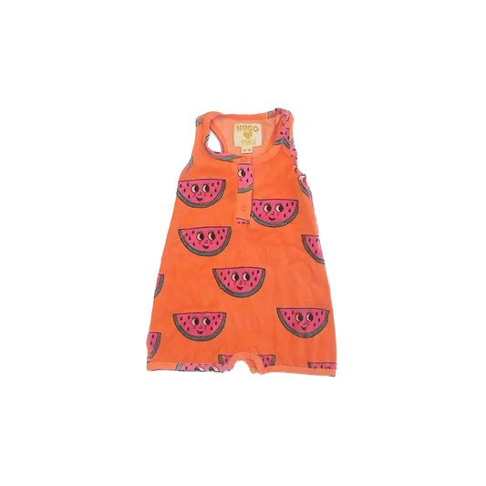 Hugo Loves Tiki Girls Orange Romper Size: 12-18 Months Orange