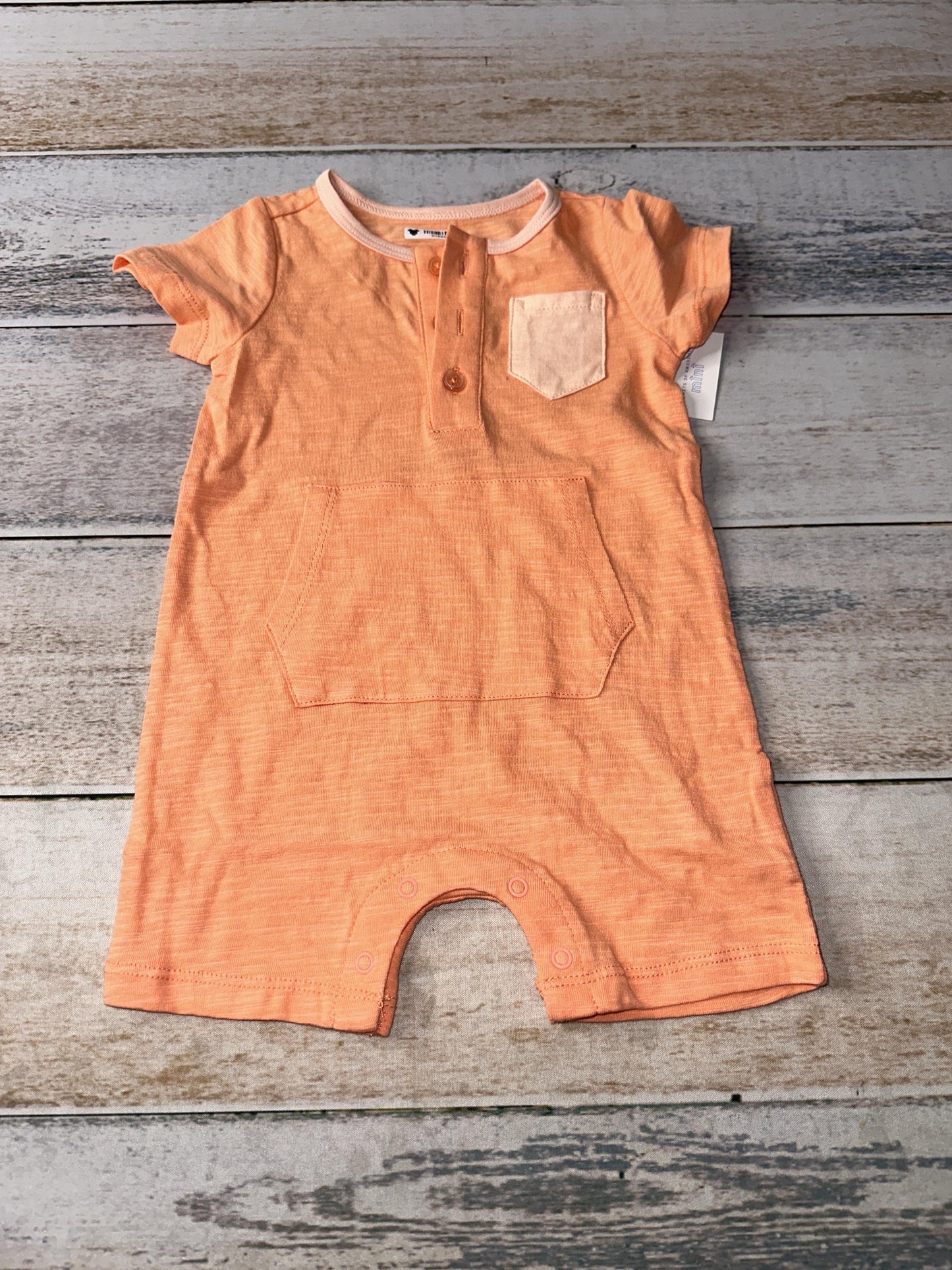 Rockets of Awesome Unisex orange Romper Size: 0-3 months orange