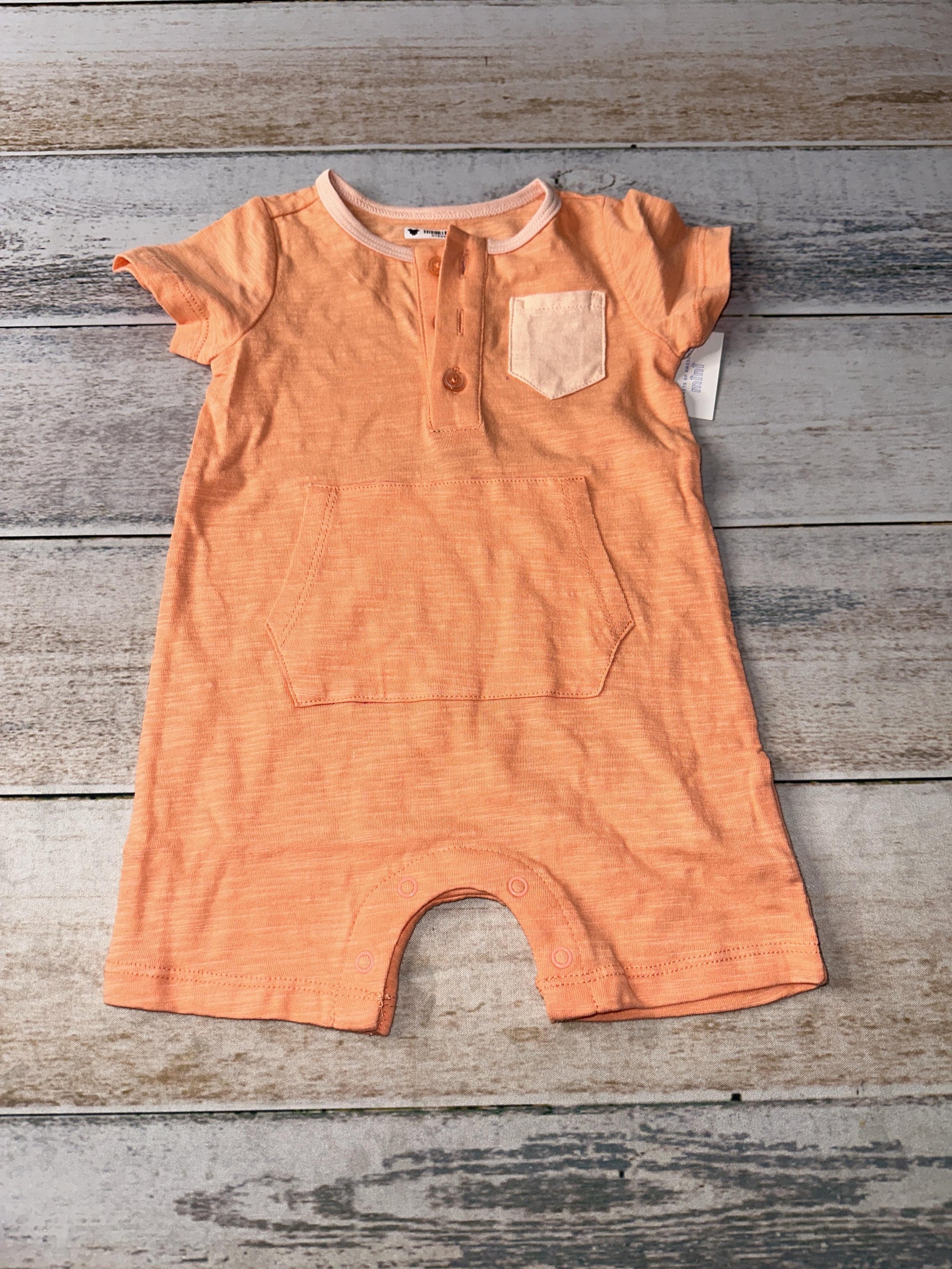 Rockets of Awesome Unisex orange Romper Size: 0-3 months orange