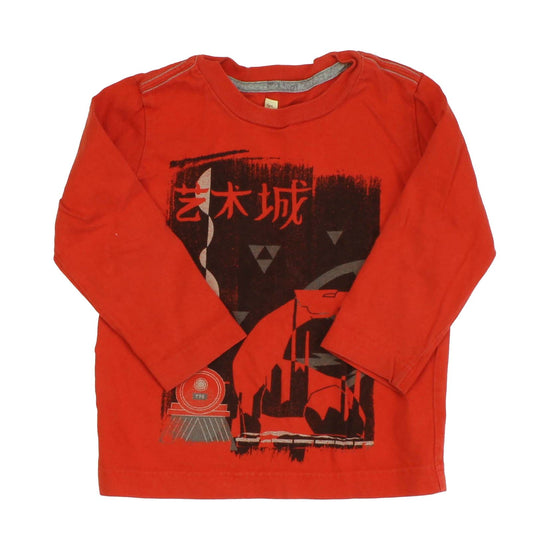 Tea Boys Orange Long Sleeve T-Shirt Size: 3T