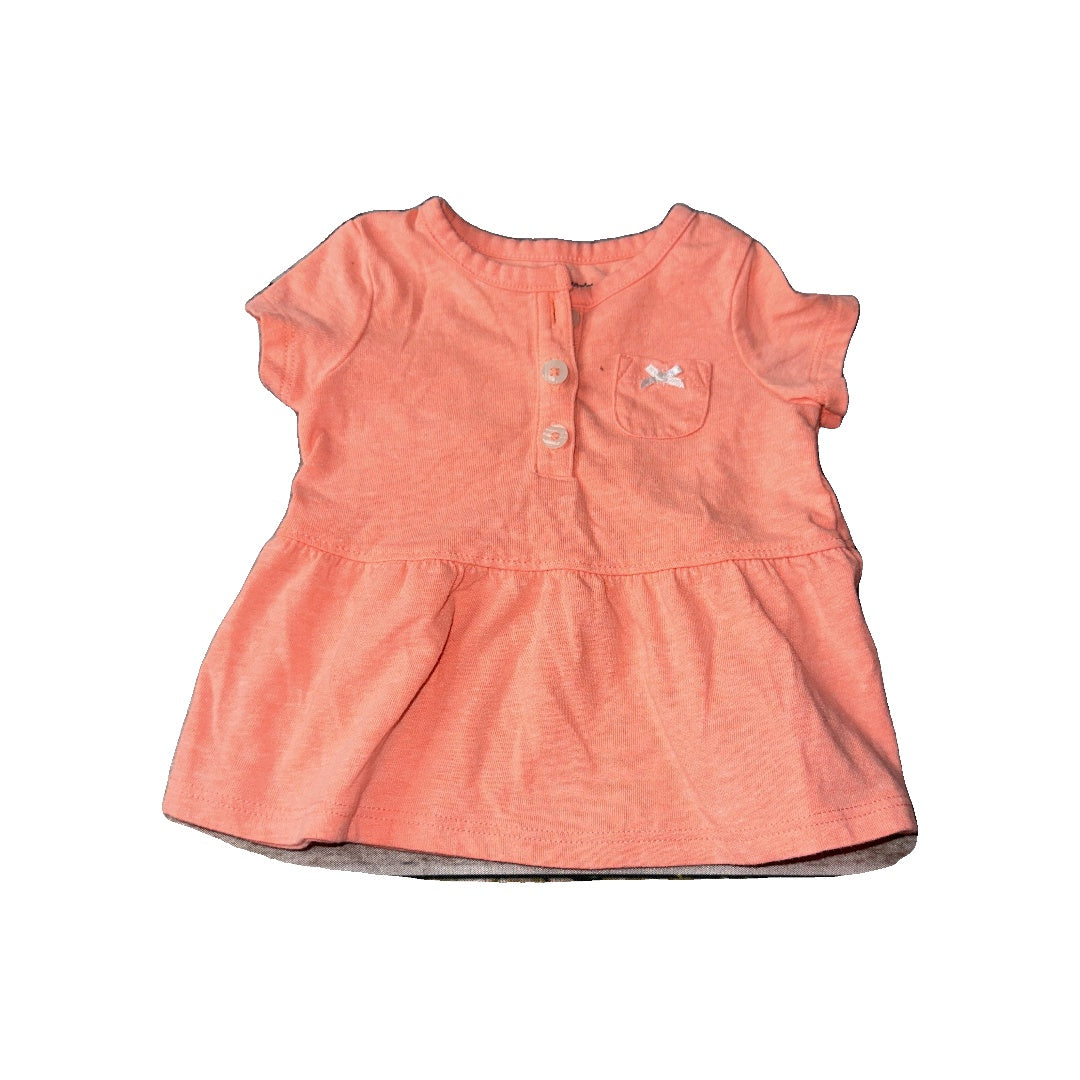 Carters Girls orange Dress Size: 3 months orange