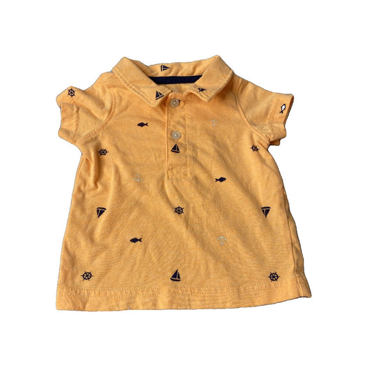 Carters Boys orange Polo Shirt Size: 3 months orange