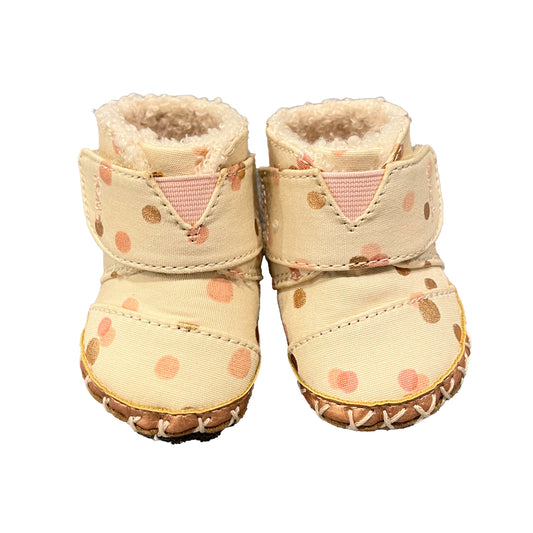 Tom's Girls Pale Blush Polka Dots Shoes Size: 1 Infant Pale Blush Polka Dots