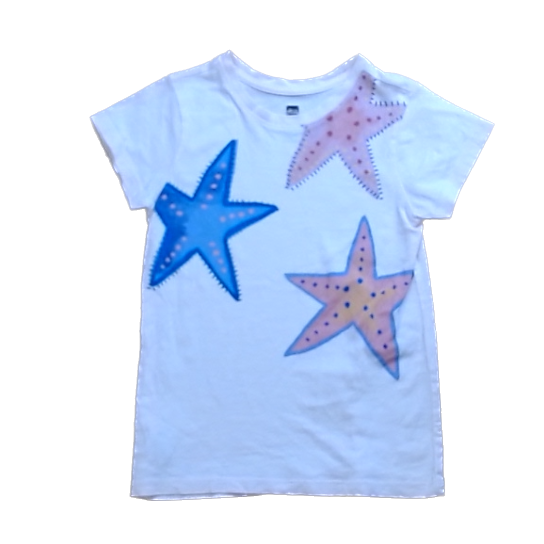 Tea Collection Girls Pale Pink | Starfish Shirt Size: 4T Pale Pink | Starfish