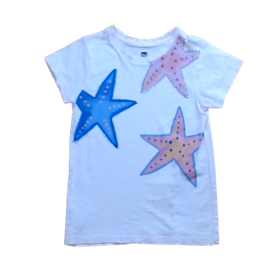 Tea Collection Girls Pale Pink | Starfish Shirt Size: 4T Pale Pink | Starfish