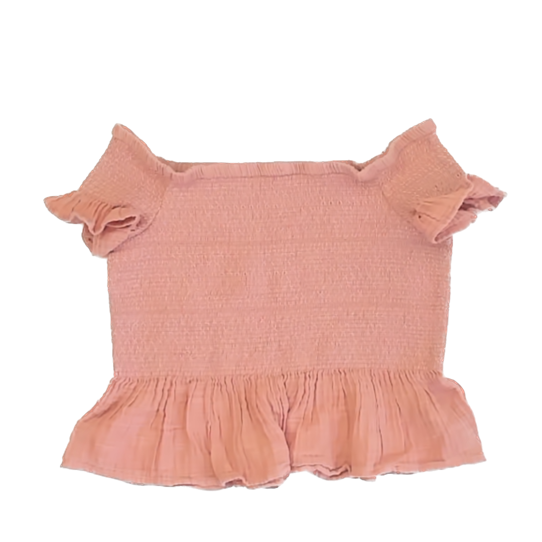 American Eagle Girls Pale Pink Shirt Size: XS Pale Pink