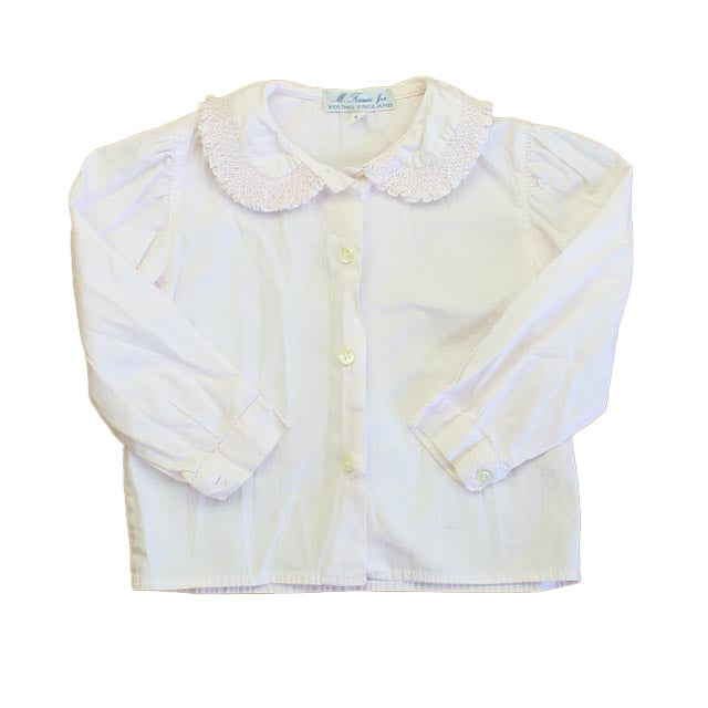 M. Ferrari Girls Pale Pink Blouse Size: 18 Months Pale Pink