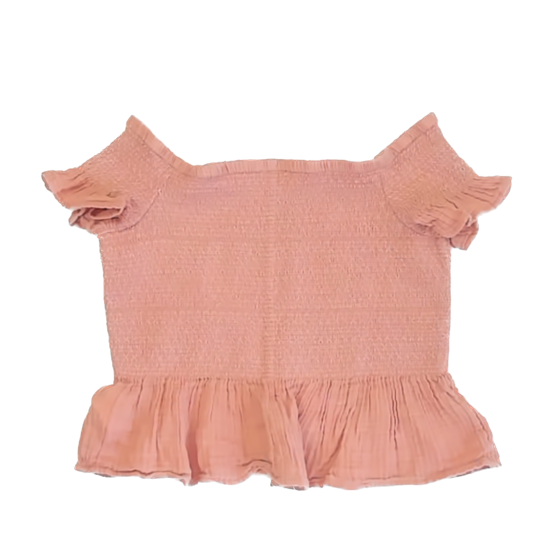 American Eagle Girls Pale Pink Shirt Size: XS Pale Pink