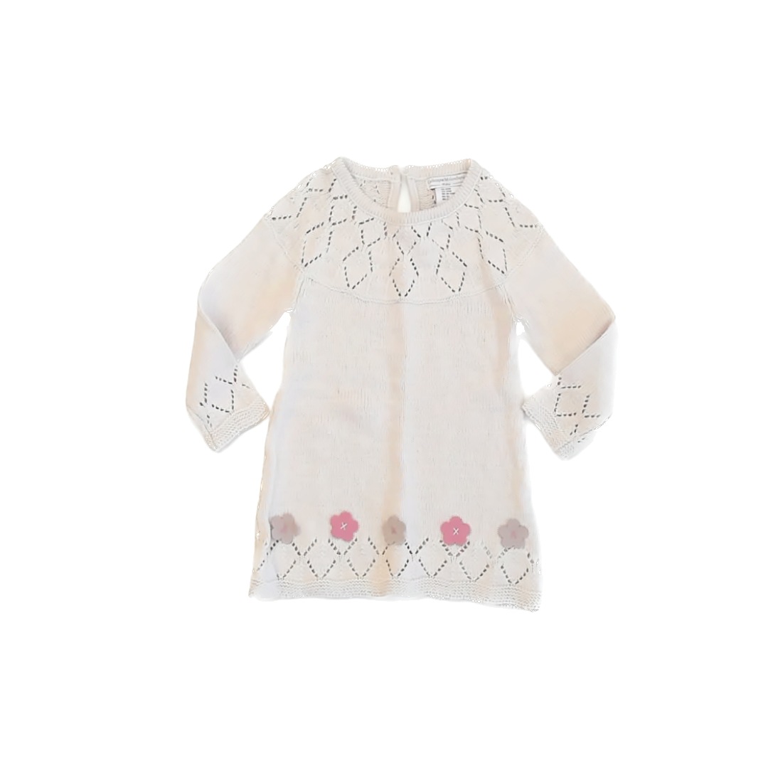 Catherine Malandrino Girls Pale Pink Sweater Dress Size: 24 Months Pale Pink