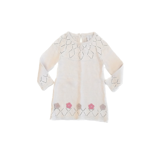Catherine Malandrino Girls Pale Pink Sweater Dress Size: 24 Months Pale Pink