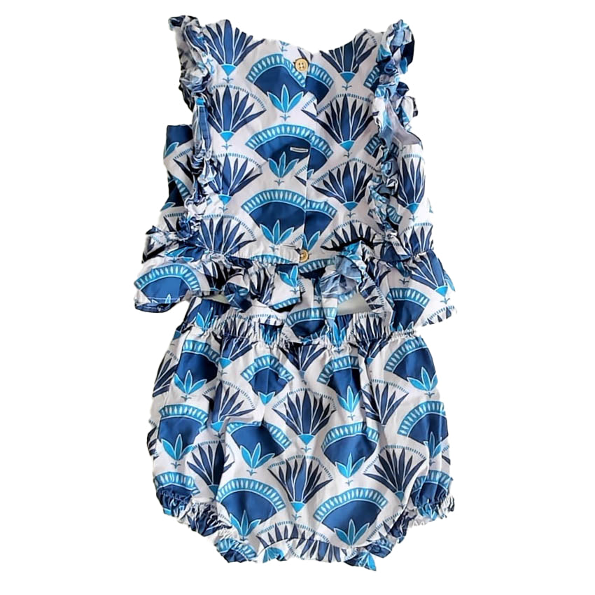 Tea Collection Girls Pale Purple | Blue Apparel Sets Size: 12-18 Months Pale Purple | Blue