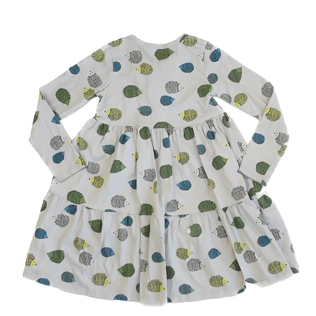 Tea Collection Girls Pale Purple | Hedgehogs Dress Size: 10 Years Pale Purple | Hedgehogs