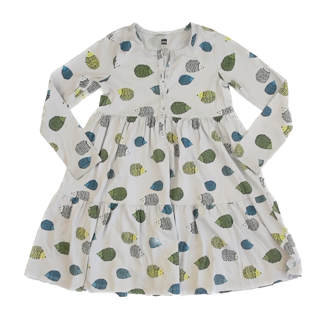 Tea Collection Girls Pale Purple | Hedgehogs Dress Size: 10 Years Pale Purple | Hedgehogs