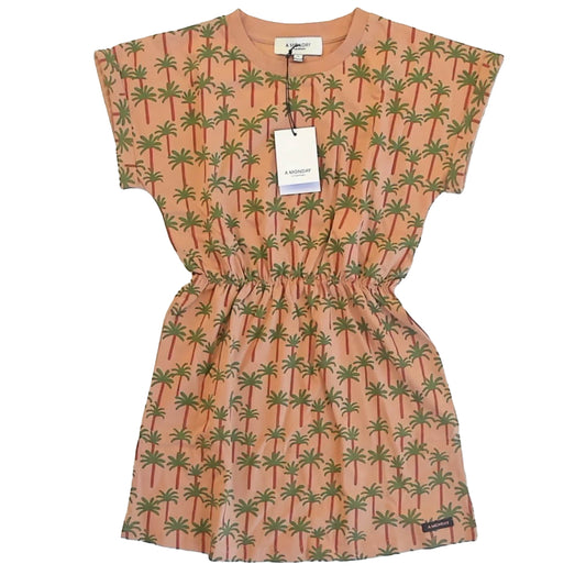 A Monday in Copenhagen Girls Palm Print Dress Size: 6 Years Palm Print