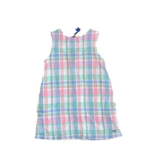 Vineyard Vines Girls Pastel Plaid Dress Size: 3T Pastel Plaid