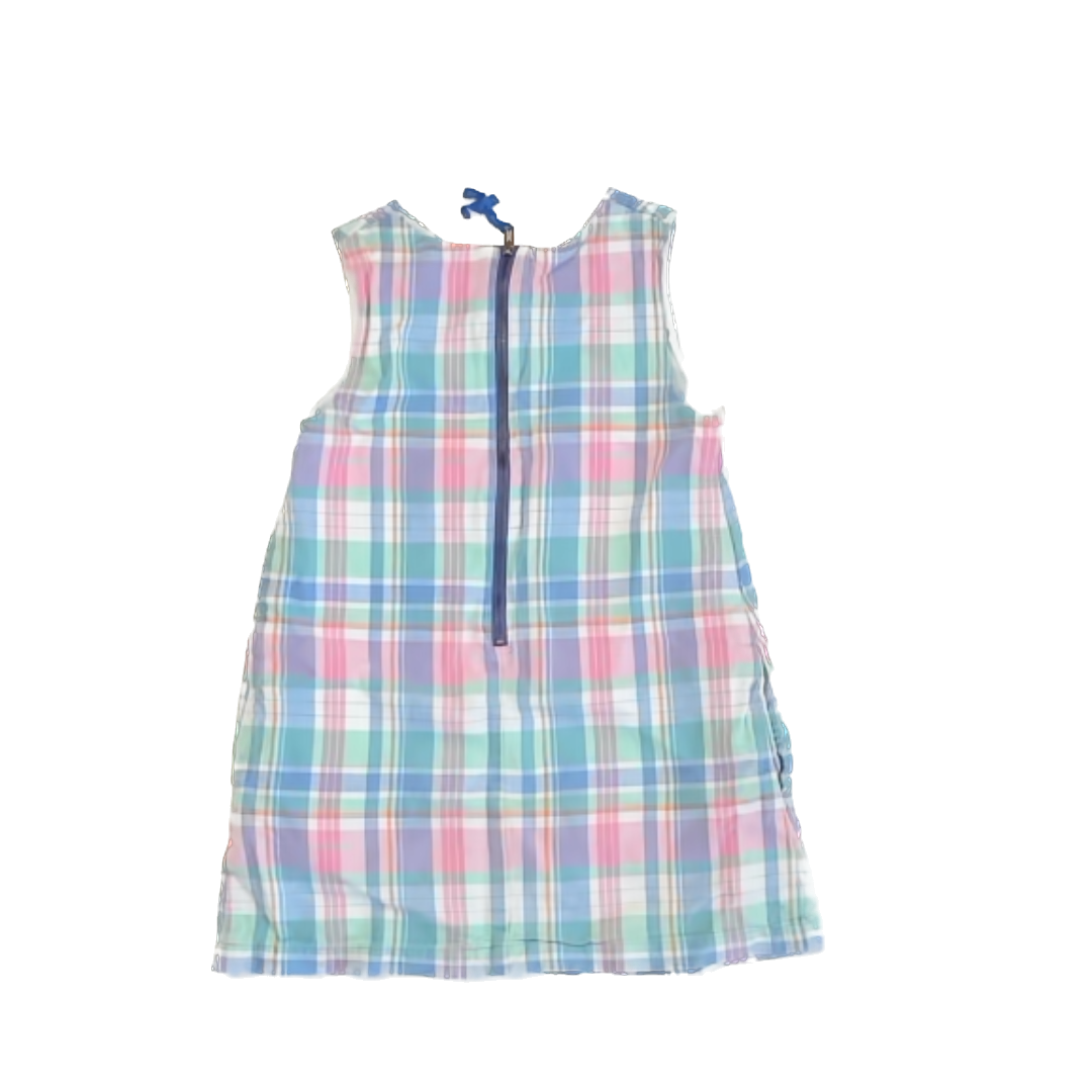 Vineyard Vines Girls Pastel Plaid Dress Size: 3T Pastel Plaid