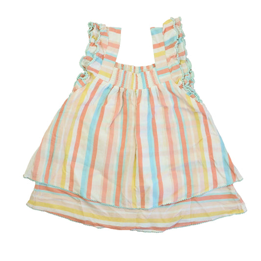 Matilda Jane Girls Pastel Stripe Blouse Size: 14 Years Pastel Stripe