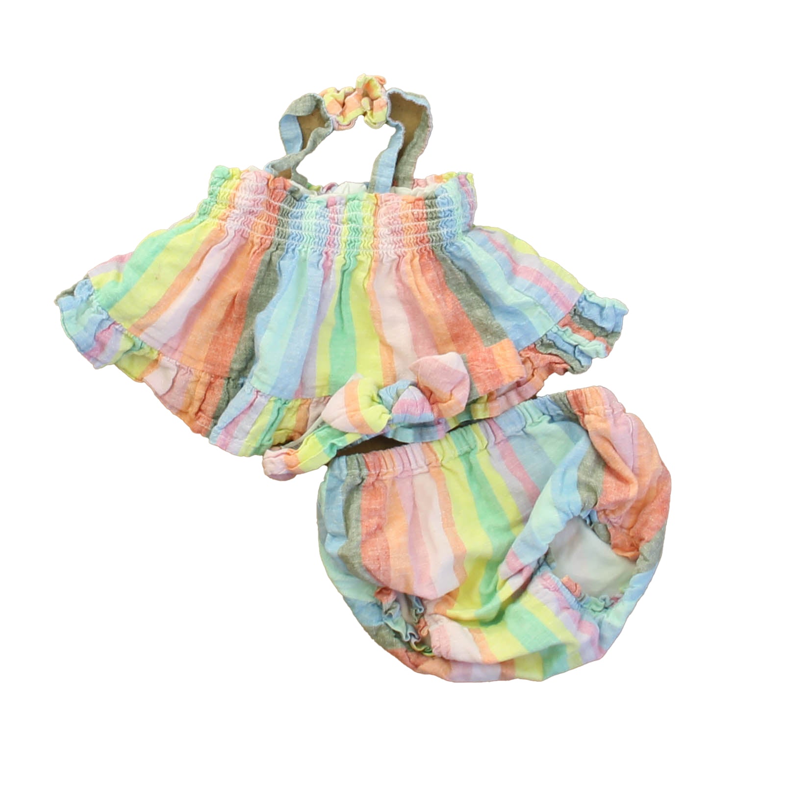 Gap Girls Pastel Stripe Apparel Sets Size: 6-12 Months Pastel Stripe