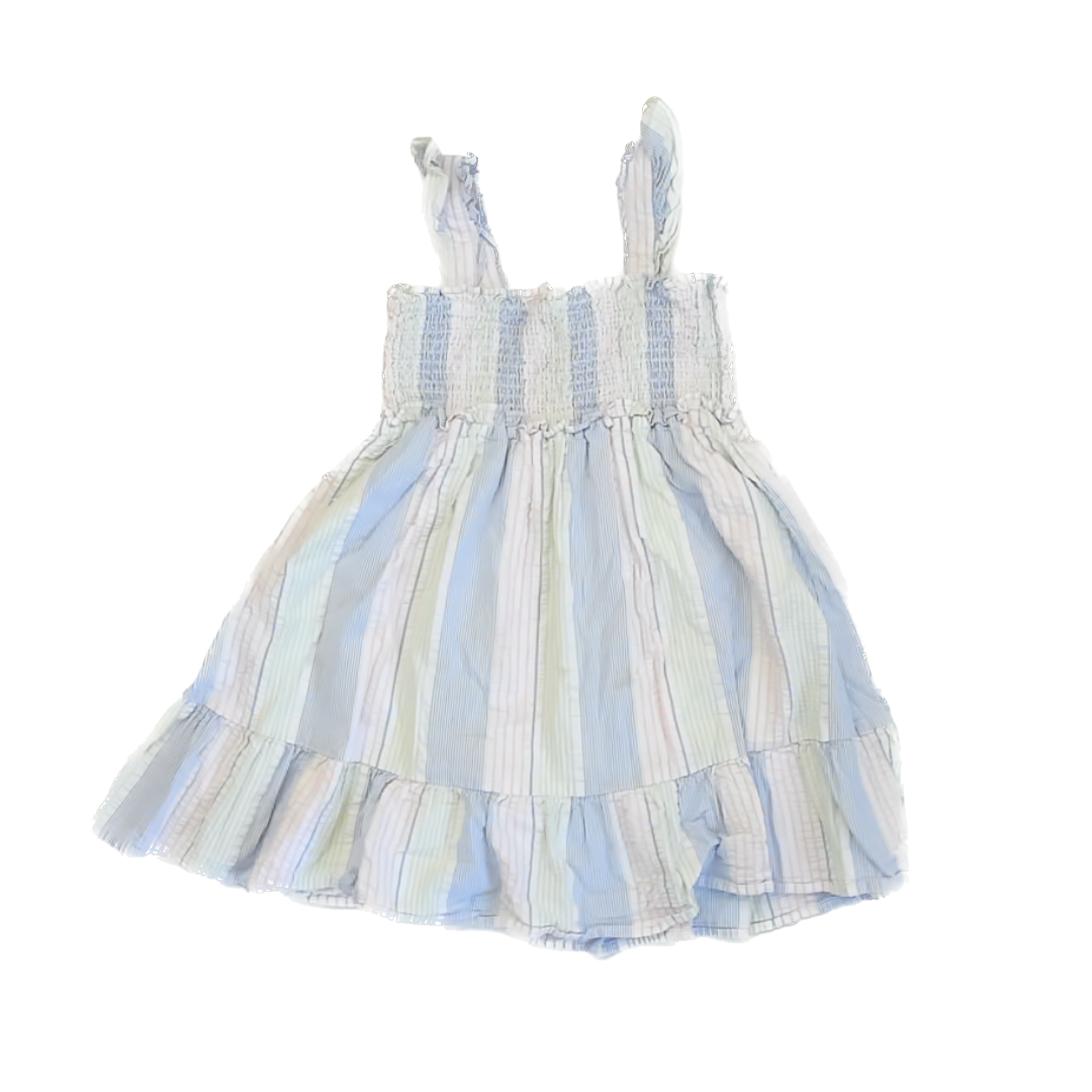 Janie and Jack Girls Pastel Dress Size: 8 Years Pastel