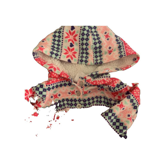 Girls Pattern | pink Hoodie Size: 12 months Pattern | pink