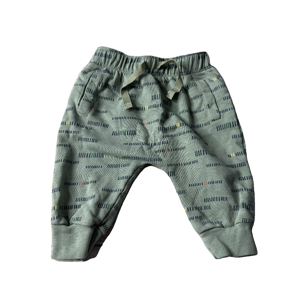 Oliver & Rain Unisex Pattern | Sage Pants Size: 6 months Pattern | Sage