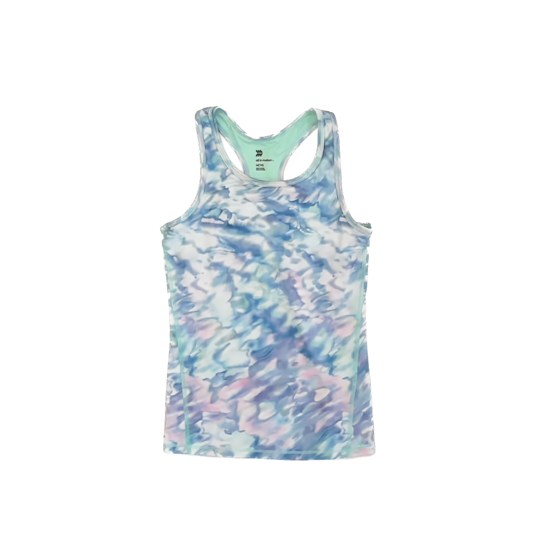 All In Motion Girls Patterned Athletic Top Size: 7-8 Years Patterned