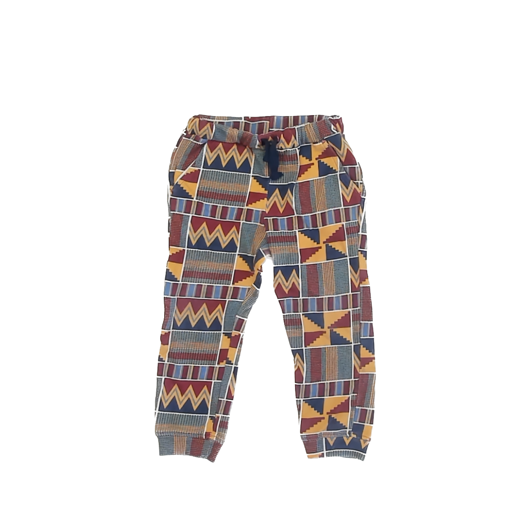 Ade + Ayo Boys Patterned Casual Pants Size: 4T Patterned