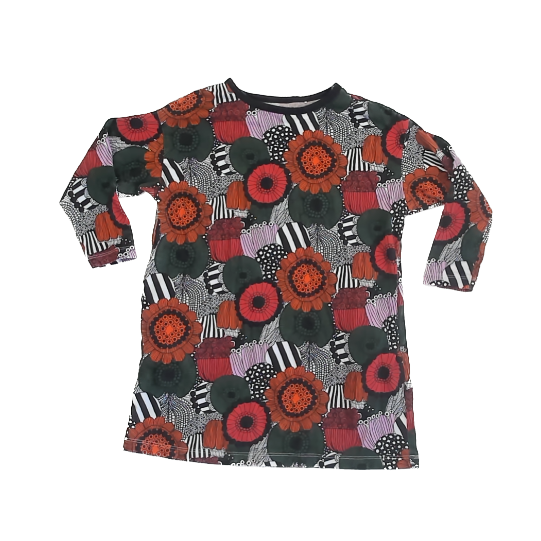 Uniqlo x Marimekko Girls Patterned Dress Size: 5-6 Years Patterned