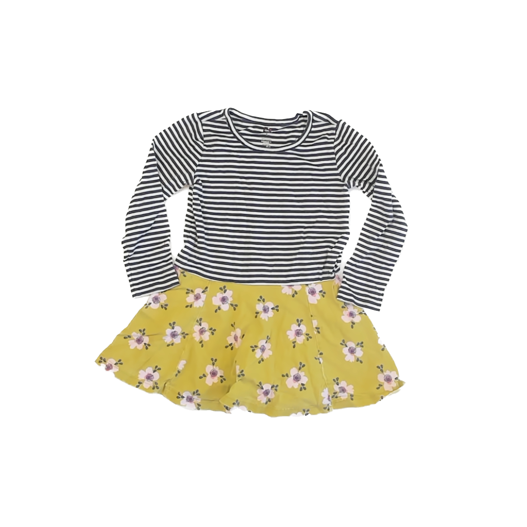 Tea Collection Girls Patterned Dress Size: 4T Patterned