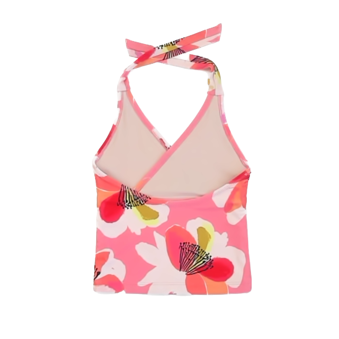 Tea Collection Girls Peach | Floral Top Swimwear Size: 6T Peach | Floral Top