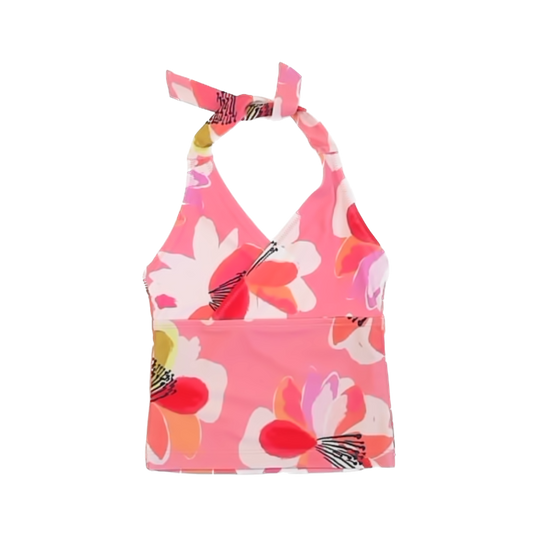 Tea Collection Girls Peach | Floral Top Swimwear Size: 6T Peach | Floral Top
