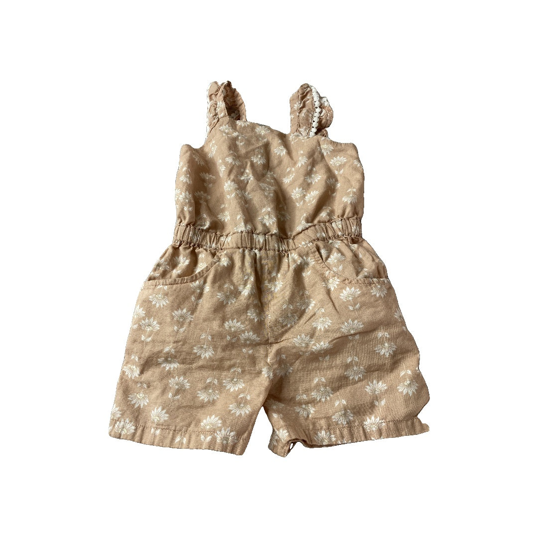 Rachel Zoe Girls Peach | Flowers Jumper Size: 2T Peach | Flowers
