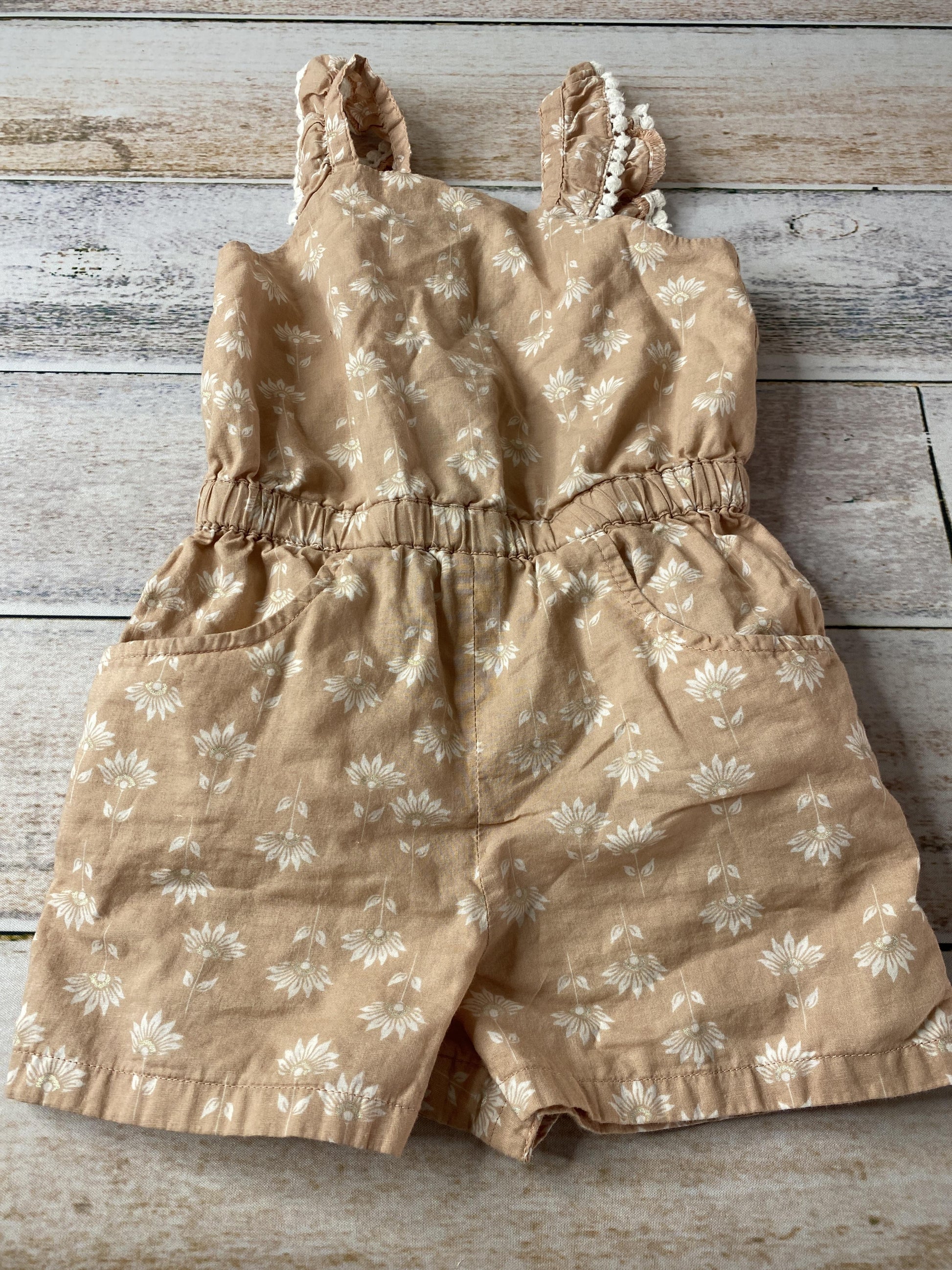 Rachel Zoe Girls Peach | Flowers Jumper Size: 2T Peach | Flowers
