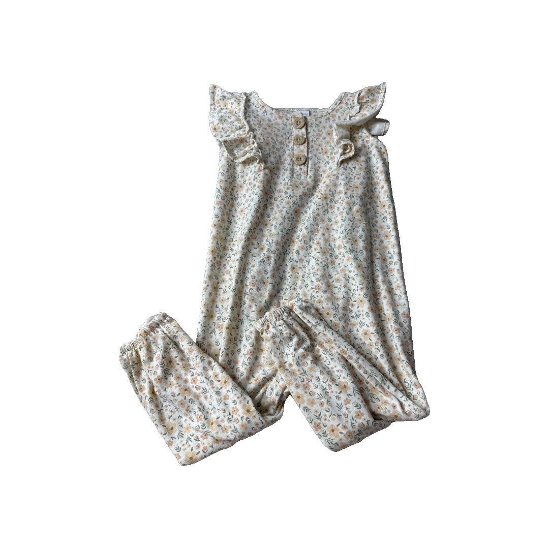 PL Baby Girls Peach | Flowers Romper Size: 24 months Peach | Flowers