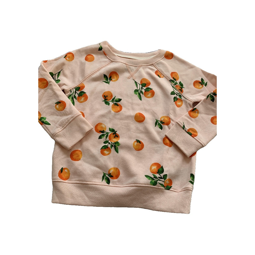 Old Navy Girls Peach | Fruit Sweatshirt Size: 3T Peach | Fruit