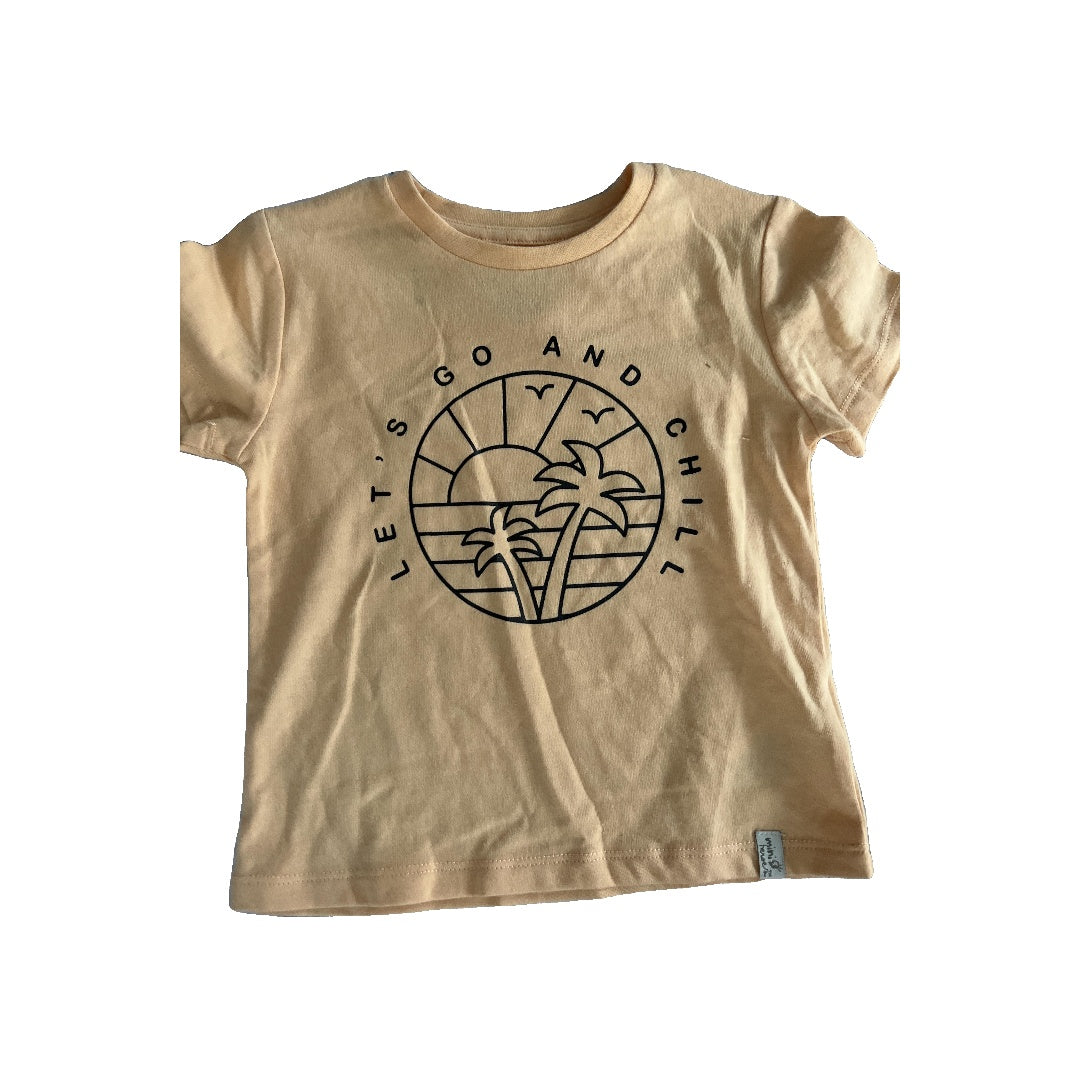 Mini Heroes Boys Peach | Graphic T-Shirt Size: 2T Peach | Graphic