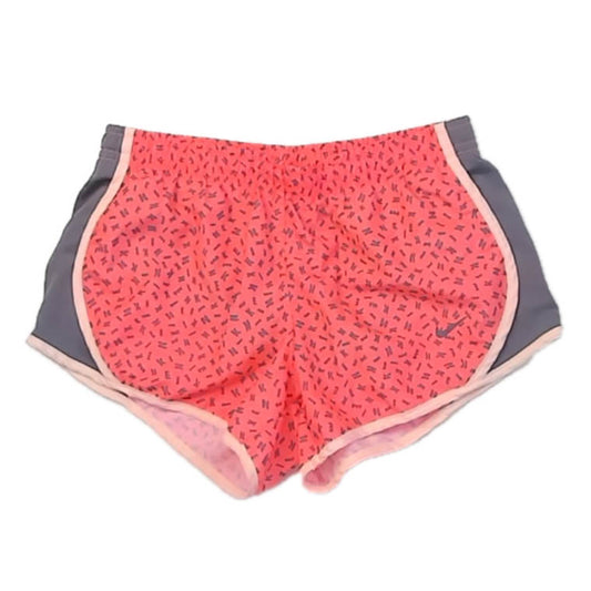 Nike Girls Peach | Gray Athletic Shorts Size: 7 Years Peach | Gray