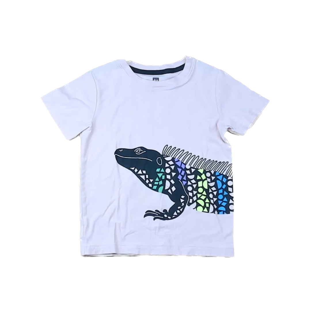 Tea Collection Boys Peach | Iguana Short Sleeve Tops Size: 6 Years Peach | Iguana