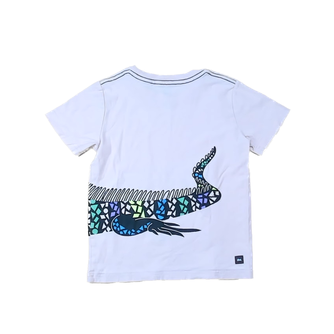 Tea Collection Boys Peach | Iguana Short Sleeve Tops Size: 6 Years Peach | Iguana