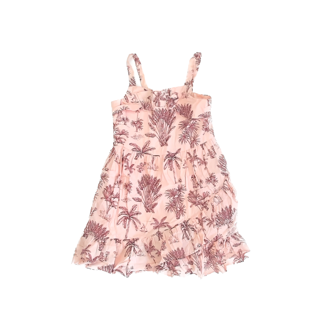 Janie and Jack Girls Peach Moana Dress Size: 4T Peach Moana